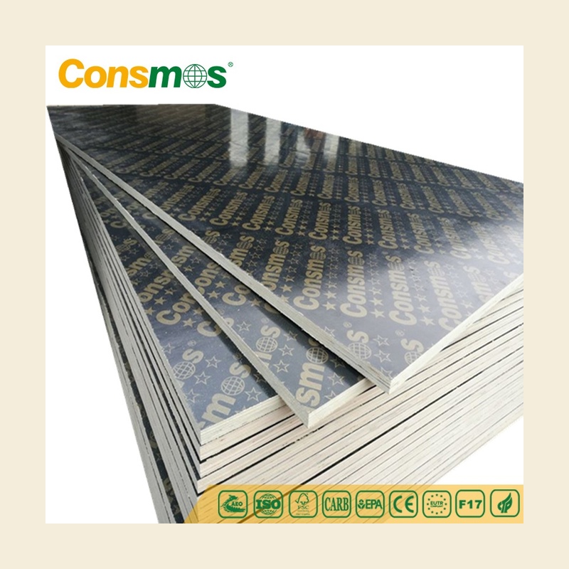 9mm 16mm 18mm Construction Poplar Core Shuttering Film Faced Formwork Plywood Veneer Board
