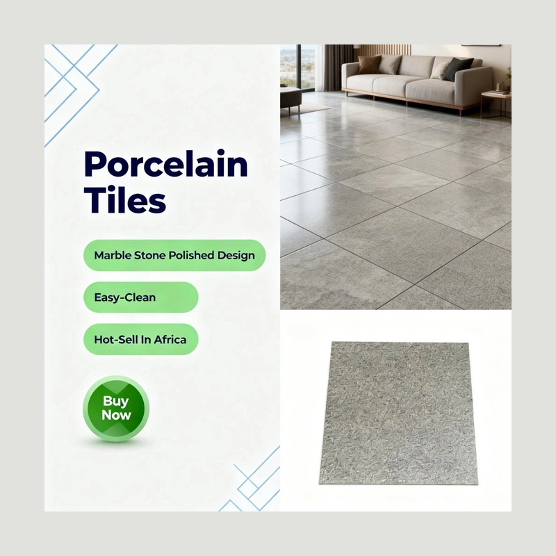 Durable Material Natural Stone Simple Wood Matt 600X600 Ceramic Floor Tile