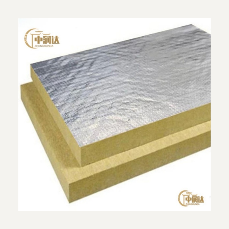 Fireproof Rock Wool Drywall Board Sound Absorbing Material Aluminum Foil Faced Rock Wool I