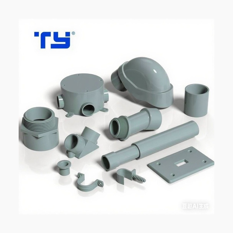 PVC Plastic Pipe Fitting Male Adapter Elbow Tee Coupling for Insulating Electrical Conduit