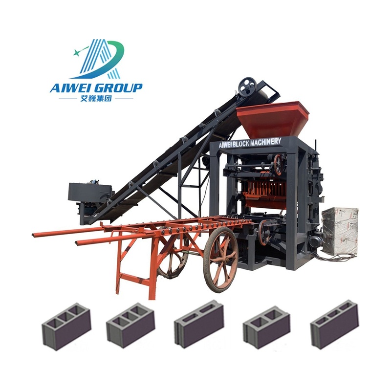 Qt4-24 Block Maker for Concrete Hollow Blocks Making with Mixer