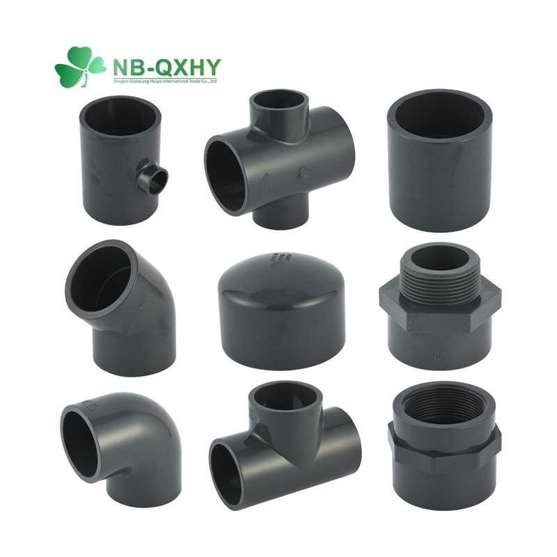 Water Supply DIN Standard Gray Pn10 Pn16 UPVC PVC Plastic Tube Male Female Equal Reducing